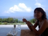 And after swimming with the fishies, Amed has some lovely spots for lunch - from the clifftop we even saw a whale in the distance
