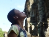 Maureen smooching Buddha