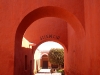 Bold, simple architecture again - turning the red to varying shades of earth and pink