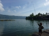 Look, we caught a tiddler. Although the tiddler doesn\'t seem to have caught anything