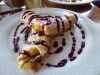 Best food all trip - mango filled pancakes at Cafe Milagro