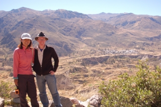 Near the start of the Colca Canyon, the high and parched valley of the Colca
