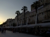 A relaxing stroll along the marina in front of Diocletian\'s mighty palace wall