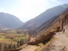 At Ollantaytambo the Incan walls look down over a green valley - but they lugged these huge blocks from quarries on the other side of it