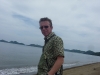 The narrow beach and mangrove river near our hotel were worth exploring