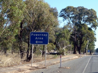 In England we would call it a layby, but I think the Australians have definitely improved the terminology here