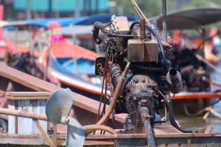 Every jetty and pier in Thailand has a cluster of longtail boats