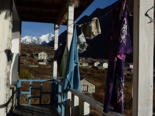 Trek lodgings in the village of Langtang