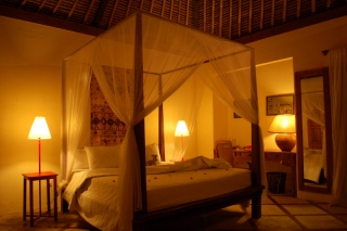 Our romantic room at Taman Selini, Pemuteran