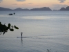 Sunset paddleboard
