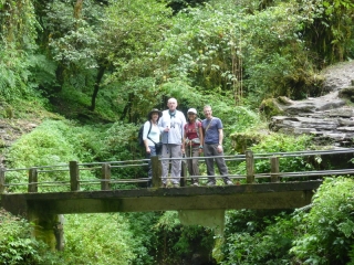 Ann, John and us – triumphant trekkers