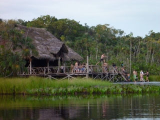 Sacha Lodge. I only hope the dozen American kids don't scare all the wildlife away...