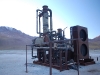 Perhaps the strangest sight at El Tatio is this seemingly Victorian machine squatting apparently at random in the middle of nowhere - it was meant to generate electricity, but never worked