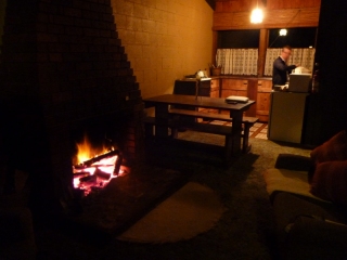Our rustic cabin in the wilderness. There wasn't even a cafetiere for proper coffee!
