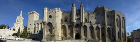 The grandiose Palais de Papes. Grandiose. Right word