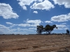 The azure blue over the red earth makes for a great palette