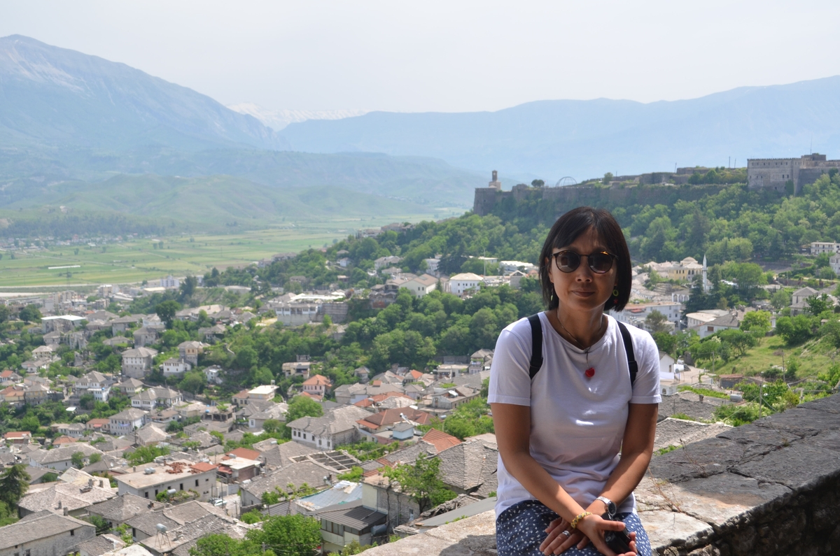More Gjirokaster, citadel in the back