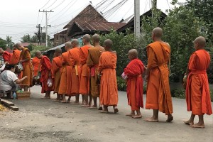 Collecting alms