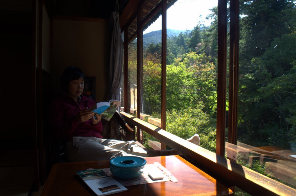 Relaxed at Iwaso ryokan
