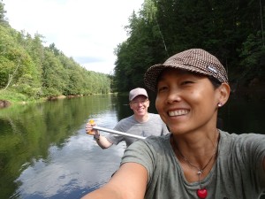 Paddling down the Gauja