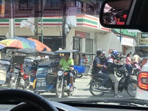 Typical small town traffic